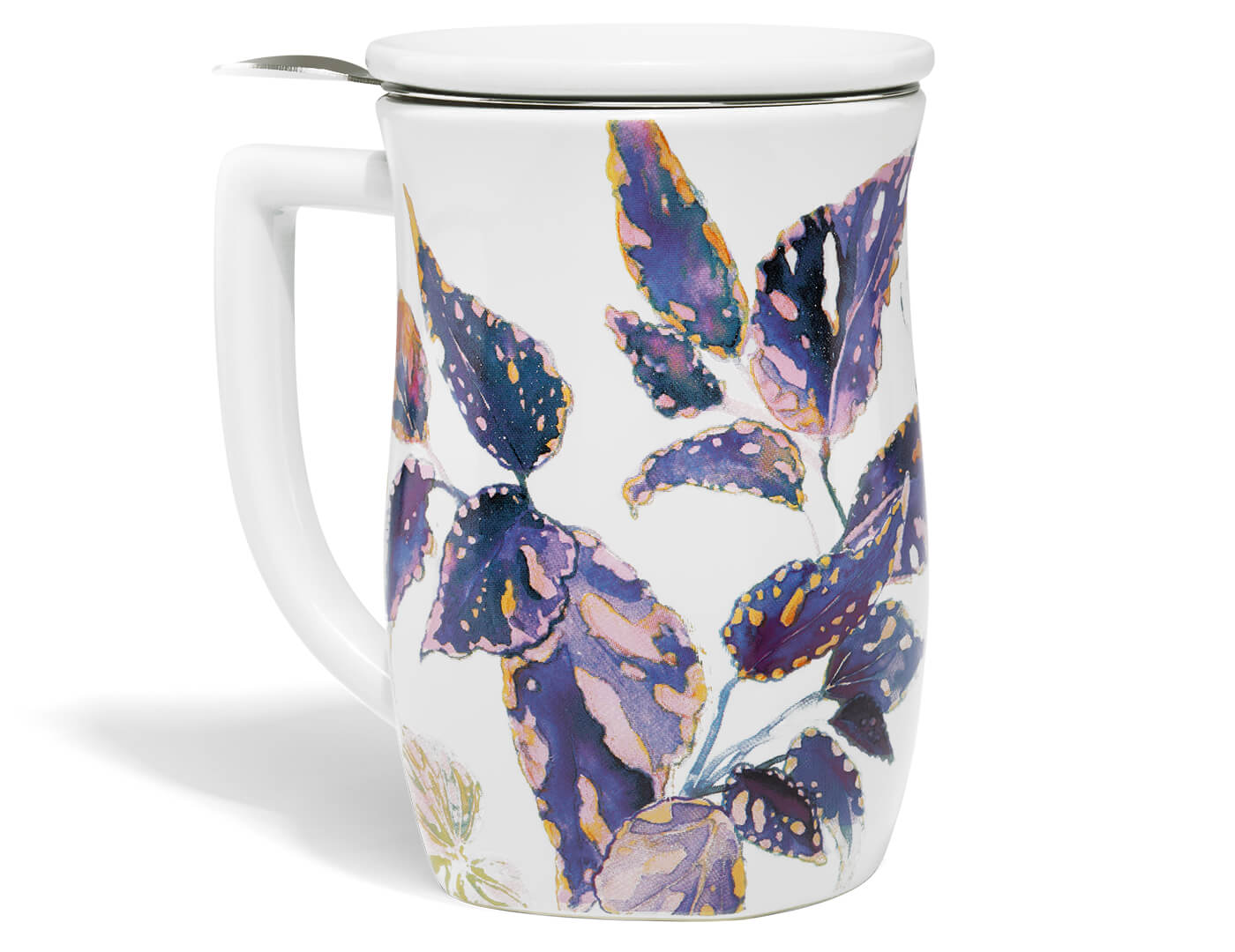 Demoiselle Fiore Steeping Cup with lid and infuser basket, closed